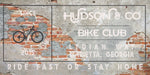 Vintage Bike Club - Personalized Bike Club Sign