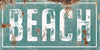 Vintage Rust Beach Sign