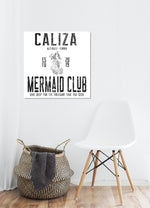 Mermaid Club- Square Personalized Name Sign