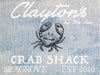 Crab Shack  - Personalized Beach Name Sign