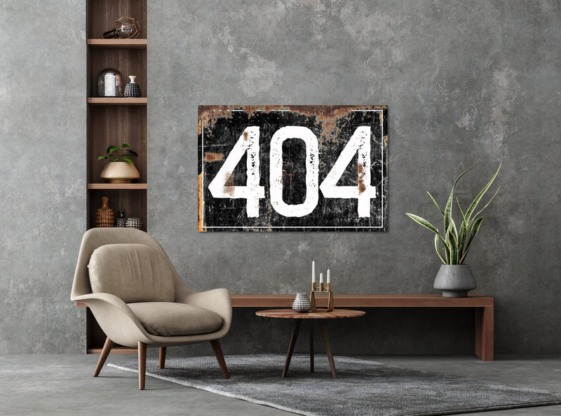Urban Grunge Area Code - Personalized Sign