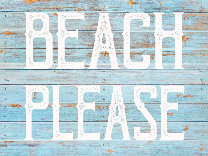 Beach Please - Boho Beach Sign