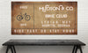 Vintage Bike Club - Personalized Bike Club Sign