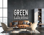 Urban Blackboard Game Room - Personalized Game Room Name Sign