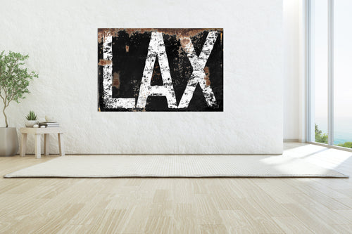 Urban Grunge Airport or City Initials - Personalized Sign