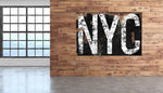 Urban Grunge Airport or City Initials - Personalized Sign