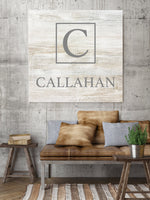 Initial Square Personalized Name Sign